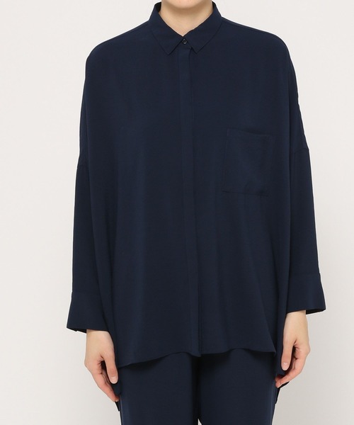 LEPSIM（レプシィム）の「マルチキノウデザインシャツ　262554（シャツ/ブラウス・レディース・モカ/ネイビー/カーキ・FREE）」の12枚目の写真