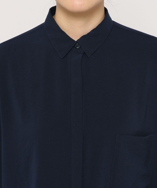 LEPSIM（レプシィム）の「マルチキノウデザインシャツ　262554（シャツ/ブラウス・レディース・モカ/ネイビー/カーキ・FREE）」の5枚目の写真