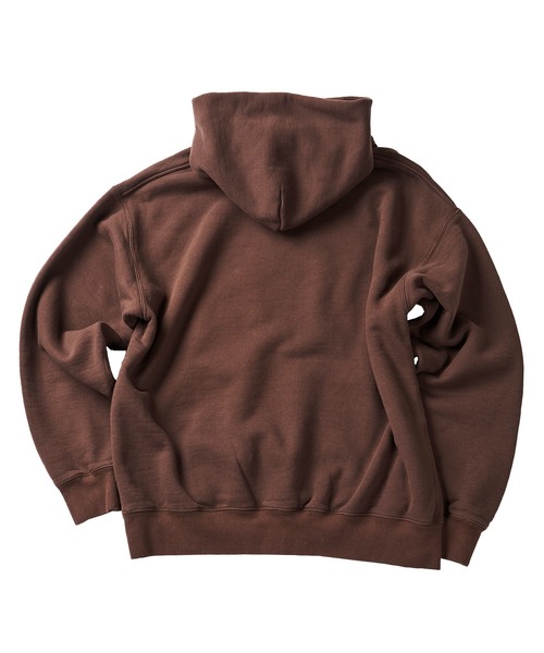 And A(アンドエー)の「SEDAN ALL-PURPOSE セダンオールパーパス / Old English Logo Hoodie オールドイングリッシュ ロゴプリント フーディー パーカー(セットアップ) / SD22F-CT03(パーカー・メンズ・ネイビー/ブラウン・LARGE/MEDIUM)」の3枚目の写真