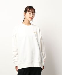 INDIAN（インディアン）の「《INDIAN》刺繍+フロッキー オーバーサイズトレーナー（スウェット）」