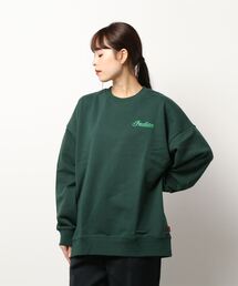 INDIAN（インディアン）の「《INDIAN》刺繍+フロッキー オーバーサイズトレーナー（スウェット）」