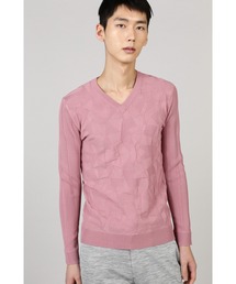 HIGH STREET∴リンクスコンビVネックニット