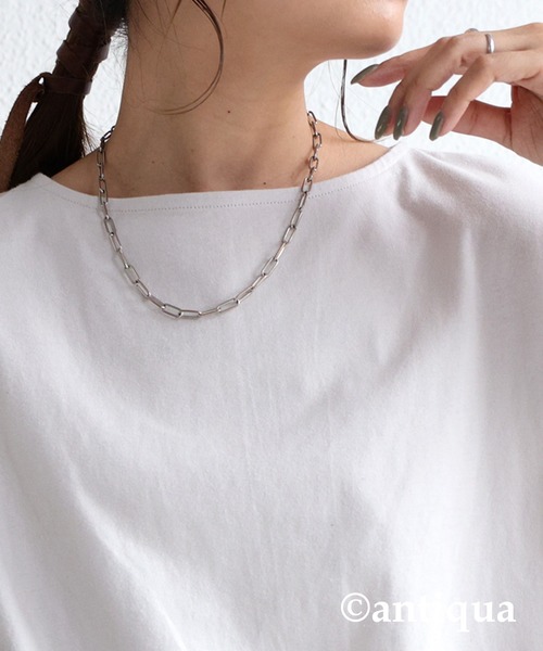 antiqua(アンティカ)の「ドルマンボートネックトップス(Tシャツ/カットソー・レディース・ブラック/ピンク/イエロー/サンドベージュ/ホワイト系その他・FREE)」の8枚目の写真