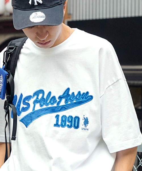 U.S. POLO ASSN. /ユーエスポロアッスン 別注 カレッジロゴ刺繍 ビッグ