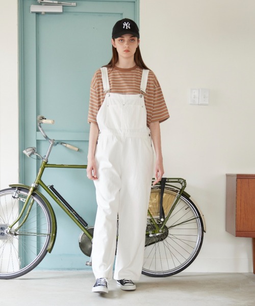 flaner（フラネ）の「Loose multi border tee/ルーズマルチボーダーTee（Tシャツ/カットソー・レディース・ネイビー/ブラウン・MEDIUM/LARGE）」の22枚目の写真