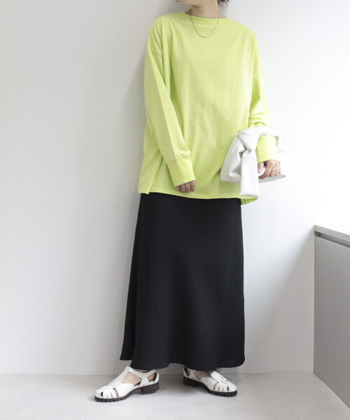 fredy emue（フレディエミュ）の「リネンライク マーメイドスカート（スカート・レディース・ブラック/ピンク/グリーン・38/36）」の17枚目の写真