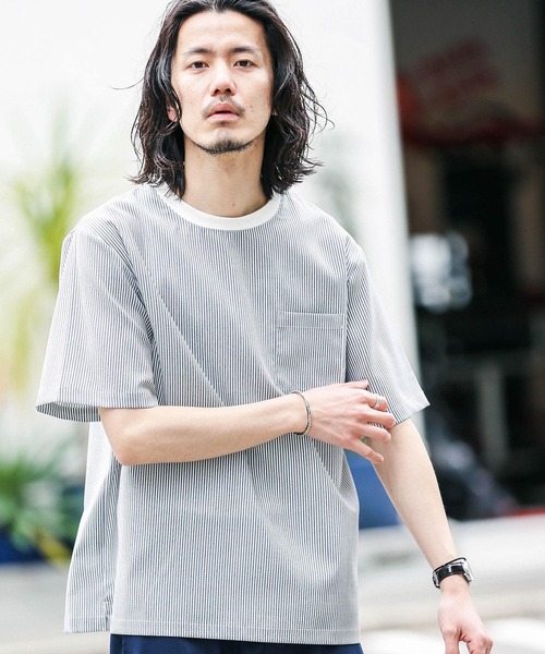 URBAN RESEARCH Sonny Label(アーバンリサーチサニーレーベル)の「『吸水速乾』『セットアップ対応』クイックドライワイドTシャツ(Tシャツ/カットソー・メンズ・ブルー系その他/グレー/グリーン/カーキ/ブラック・MEDIUM/LARGE)」の6枚目の写真