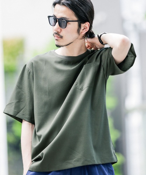 URBAN RESEARCH Sonny Label(アーバンリサーチサニーレーベル)の「『吸水速乾』『セットアップ対応』クイックドライワイドTシャツ(Tシャツ/カットソー・メンズ・ブルー系その他/グレー/グリーン/カーキ/ブラック・MEDIUM/LARGE)」の15枚目の写真