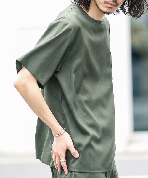 URBAN RESEARCH Sonny Label(アーバンリサーチサニーレーベル)の「『吸水速乾』『セットアップ対応』クイックドライワイドTシャツ(Tシャツ/カットソー・メンズ・ブルー系その他/グレー/グリーン/カーキ/ブラック・MEDIUM/LARGE)」の18枚目の写真