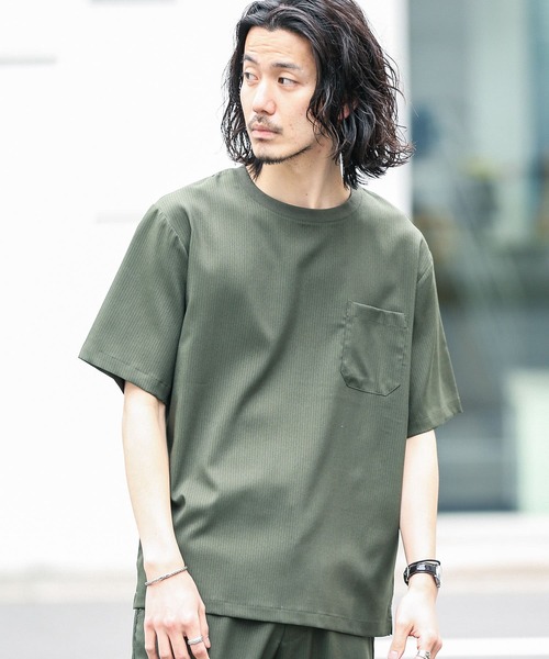 URBAN RESEARCH Sonny Label(アーバンリサーチサニーレーベル)の「『吸水速乾』『セットアップ対応』クイックドライワイドTシャツ(Tシャツ/カットソー・メンズ・ブルー系その他/グレー/グリーン/カーキ/ブラック・MEDIUM/LARGE)」の19枚目の写真