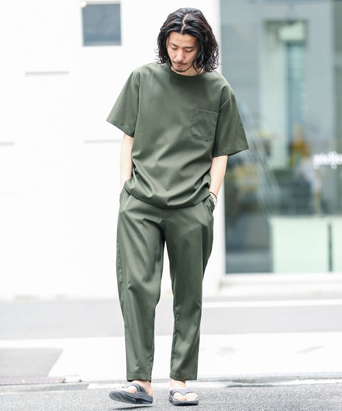 URBAN RESEARCH Sonny Label(アーバンリサーチサニーレーベル)の「『吸水速乾』『セットアップ対応』クイックドライワイドTシャツ(Tシャツ/カットソー・メンズ・ブルー系その他/グレー/グリーン/カーキ/ブラック・MEDIUM/LARGE)」の21枚目の写真