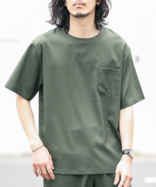 URBAN RESEARCH Sonny Label(アーバンリサーチサニーレーベル)の「『吸水速乾』『セットアップ対応』クイックドライワイドTシャツ(Tシャツ/カットソー・メンズ・ブルー系その他/グレー/グリーン/カーキ/ブラック・MEDIUM/LARGE)」の4枚目の写真