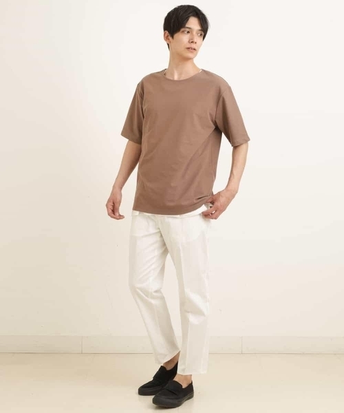 a.v.v（アーヴェヴェ）の「【S-XXL/2SET】サカリバレイヤードカットソー（アンサンブル・メンズ・ライトグレー/ピンク/ライトブルー/ネイビー/ミント/モカ・44/46/48/50/52）」の10枚目の写真