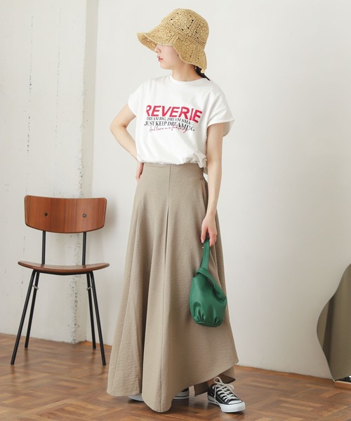 SENSE OF PLACE by URBAN RESEARCH（センスオブプレイスバイアーバンリサーチ）の「グラフィックフレンチスリーブトップ（Tシャツ/カットソー・レディース・ホワイト系その他/ブラック系その他/グリーン系その他/ピンク系その他・ONE）」の21枚目の写真