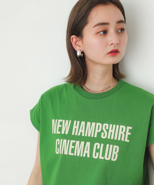 SENSE OF PLACE by URBAN RESEARCH（センスオブプレイスバイアーバンリサーチ）の「グラフィックフレンチスリーブトップ（Tシャツ/カットソー・レディース・ホワイト系その他/ブラック系その他/グリーン系その他/ピンク系その他・ONE）」の9枚目の写真