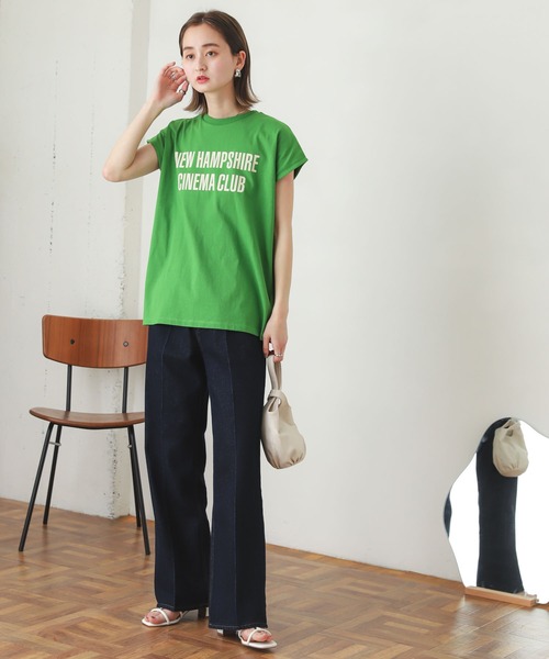 SENSE OF PLACE by URBAN RESEARCH（センスオブプレイスバイアーバンリサーチ）の「グラフィックフレンチスリーブトップ（Tシャツ/カットソー・レディース・ホワイト系その他/ブラック系その他/グリーン系その他/ピンク系その他・ONE）」の14枚目の写真