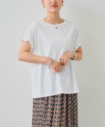 Chez toi | 袖フリルカットプルオーバー(Tシャツ/カットソー)