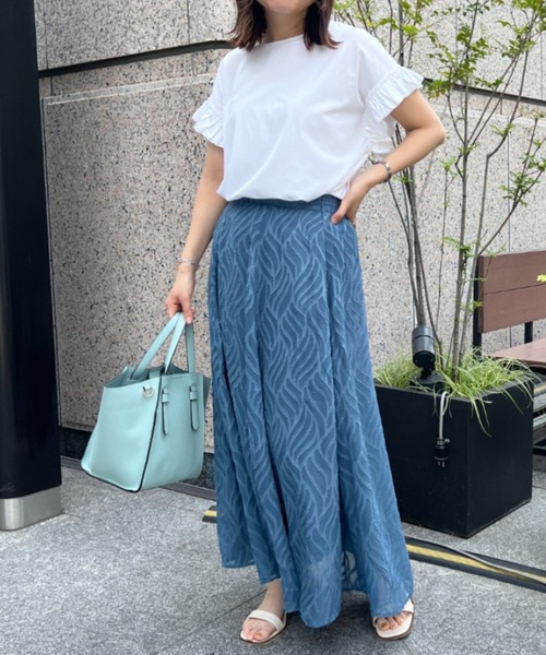 Chez toi(シェトワ)の「袖フリルカットプルオーバー(Tシャツ/カットソー・レディース・ブラック/オフホワイト/イエロー/オレンジ・FREE)」の5枚目の写真