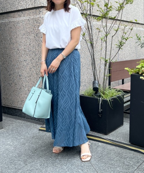 Chez toi(シェトワ)の「袖フリルカットプルオーバー(Tシャツ/カットソー・レディース・ブラック/オフホワイト/イエロー/オレンジ・FREE)」の7枚目の写真