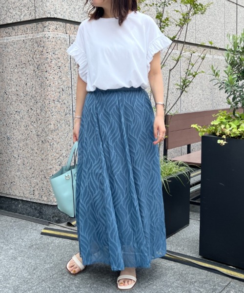 Chez toi(シェトワ)の「袖フリルカットプルオーバー(Tシャツ/カットソー・レディース・ブラック/オフホワイト/イエロー/オレンジ・FREE)」の8枚目の写真
