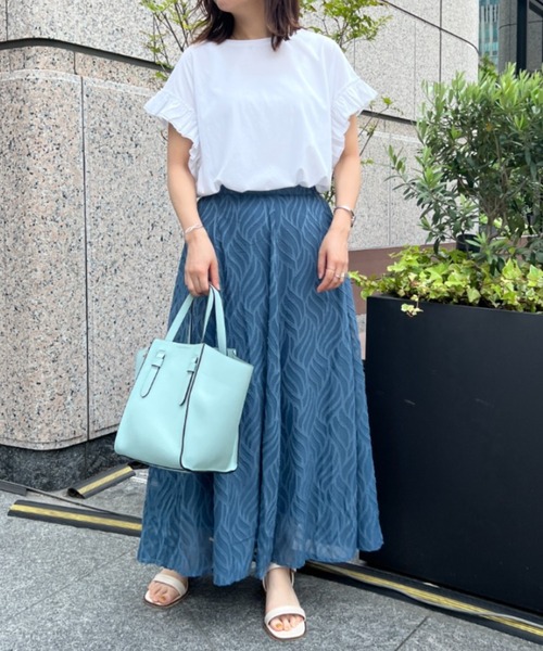 Chez toi(シェトワ)の「袖フリルカットプルオーバー(Tシャツ/カットソー・レディース・ブラック/オフホワイト/イエロー/オレンジ・FREE)」の10枚目の写真