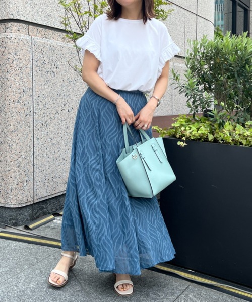 Chez toi(シェトワ)の「袖フリルカットプルオーバー(Tシャツ/カットソー・レディース・ブラック/オフホワイト/イエロー/オレンジ・FREE)」の9枚目の写真