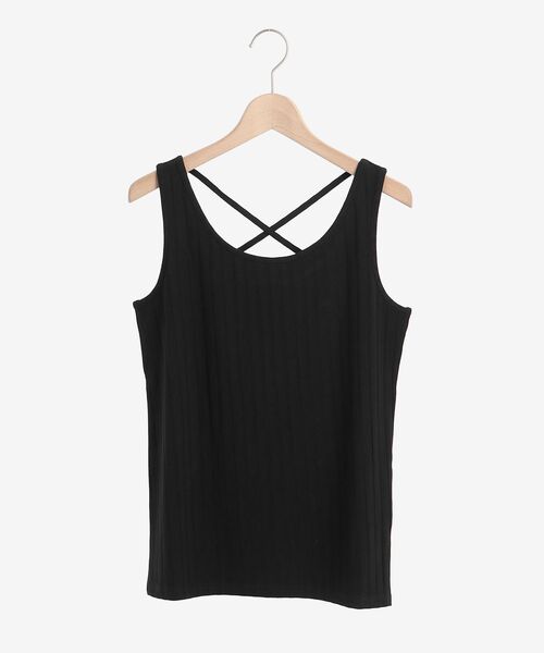 le.coeur blanc（ルクールブラン）の「ワイドリブバックスロスタンクトップ（タンクトップ・レディース・グレイッシュベージュ/ブラウン/カーキオリーブ/ブラック・38）」の13枚目の写真