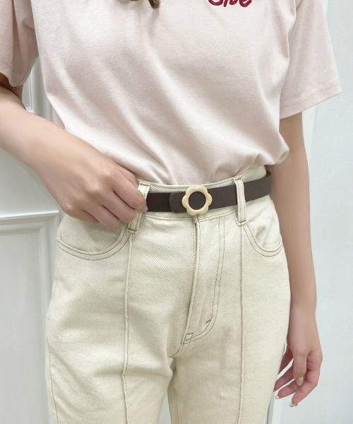 apres jour×ARIAZ】フラワーバックルベルト（ベルト）｜apres jour