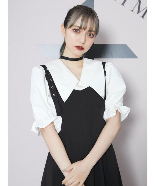 EATME（イートミー）の「BIGカラーブラウス（シャツ/ブラウス・レディース・オフホワイト/ブラック/その他1・FREE）」の2枚目の写真