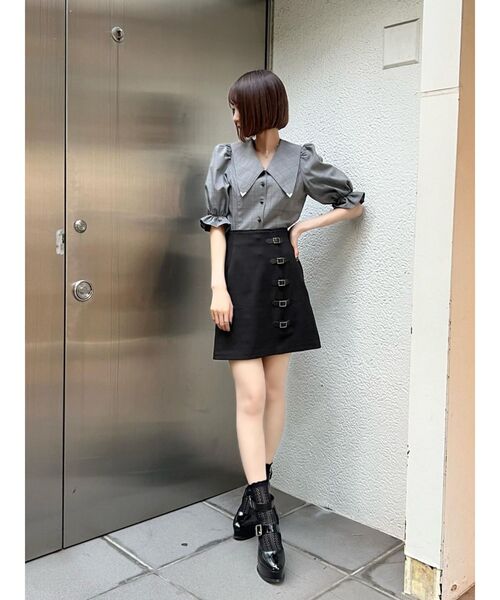 EATME（イートミー）の「BIGカラーブラウス（シャツ/ブラウス・レディース・オフホワイト/ブラック/その他1・FREE）」の4枚目の写真