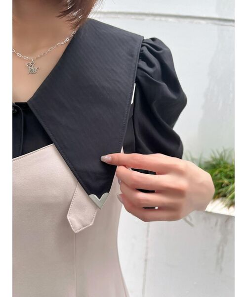 EATME（イートミー）の「BIGカラーブラウス（シャツ/ブラウス・レディース・オフホワイト/ブラック/その他1・FREE）」の11枚目の写真