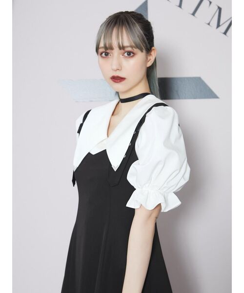 EATME（イートミー）の「BIGカラーブラウス（シャツ/ブラウス・レディース・オフホワイト/ブラック/その他1・FREE）」の8枚目の写真