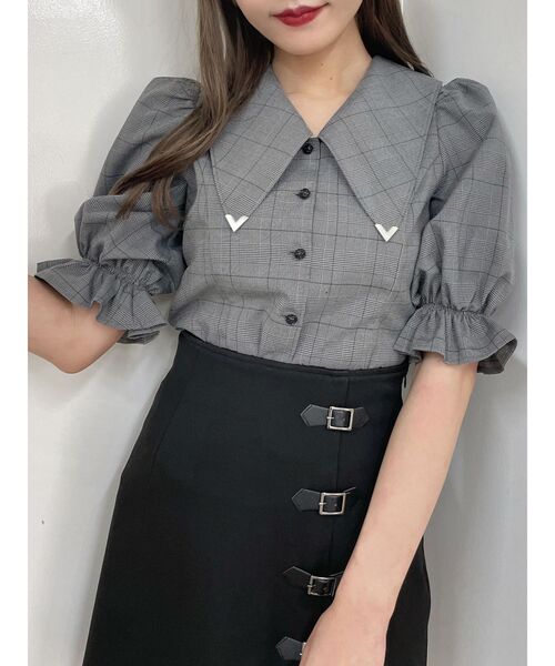 EATME（イートミー）の「BIGカラーブラウス（シャツ/ブラウス・レディース・オフホワイト/ブラック/その他1・FREE）」の16枚目の写真