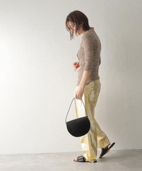 TELA（テラ）の「【TELA /テラ】ラメパンツ（その他パンツ・レディース・ゴールド・40/42）」の3枚目の写真