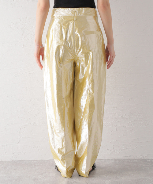 TELA（テラ）の「【TELA /テラ】ラメパンツ（その他パンツ・レディース・ゴールド・40/42）」の6枚目の写真