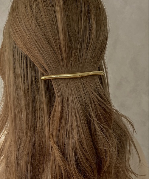 apres jour clair（アプレジュールクレア）の「【apres jour clair×ARIAZ】メタルヘアバレッタ（バレッタ/ヘアクリップ・レディース・ゴールド/シルバー・FREE）」の10枚目の写真