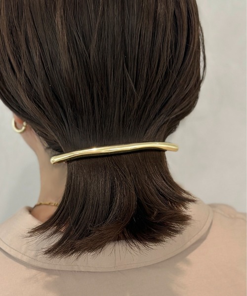 apres jour clair（アプレジュールクレア）の「【apres jour clair×ARIAZ】メタルヘアバレッタ（バレッタ/ヘアクリップ・レディース・ゴールド/シルバー・FREE）」の6枚目の写真
