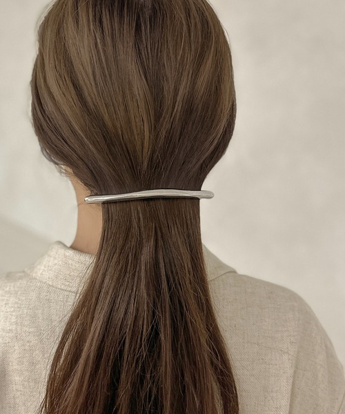apres jour clair（アプレジュールクレア）の「【apres jour clair×ARIAZ】メタルヘアバレッタ（バレッタ/ヘアクリップ・レディース・ゴールド/シルバー・FREE）」の12枚目の写真