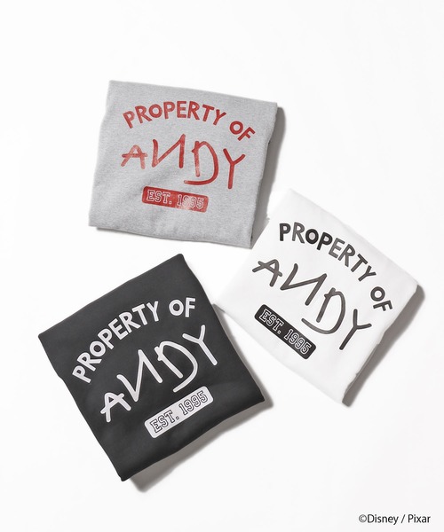 ROOPTOKYO(ループトウキョウ)の「ROOPTOKYO別注:TOY STORY PROPERTY OF ANDY SWEAT クルーネックスウェット(スウェット・レディース・ホワイト/ブラック/グレー・L/M/XL)」の12枚目の写真