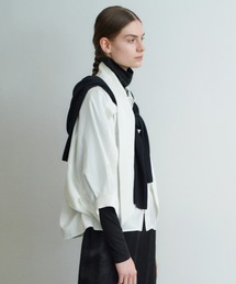 MIESROHE | ボウタイコクーンブラウス　マシーンウォッシャブル(シャツ/ブラウス)