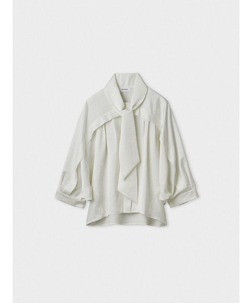 MIESROHE（ミースロエ）の「ボウタイコクーンブラウス　マシーンウォッシャブル（シャツ/ブラウス・レディース・ホワイト/ブラック/ベージュ・FREE）」の17枚目の写真