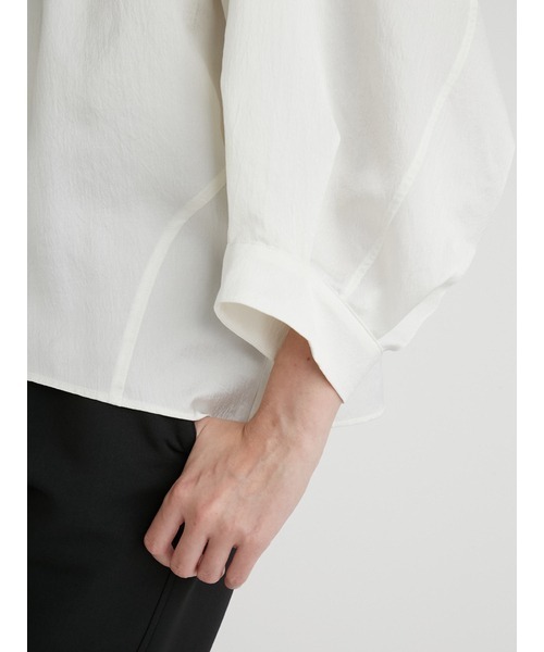 MIESROHE（ミースロエ）の「ボウタイコクーンブラウス　マシーンウォッシャブル（シャツ/ブラウス・レディース・ホワイト/ブラック/ベージュ・FREE）」の9枚目の写真