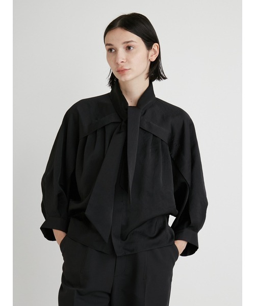 MIESROHE（ミースロエ）の「ボウタイコクーンブラウス　マシーンウォッシャブル（シャツ/ブラウス・レディース・ホワイト/ブラック/ベージュ・FREE）」の21枚目の写真