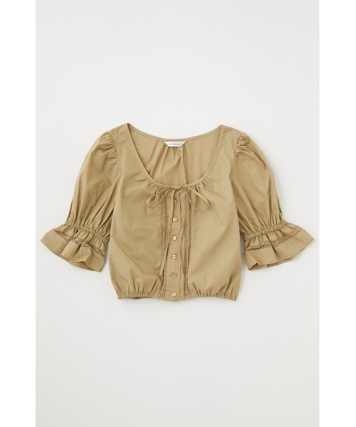 MOUSSY(マウジー)の「CROPPED ブラウス(シャツ/ブラウス・レディース・ホワイト/ブラック/ライトベージュ/レッド・FREE)」の12枚目の写真