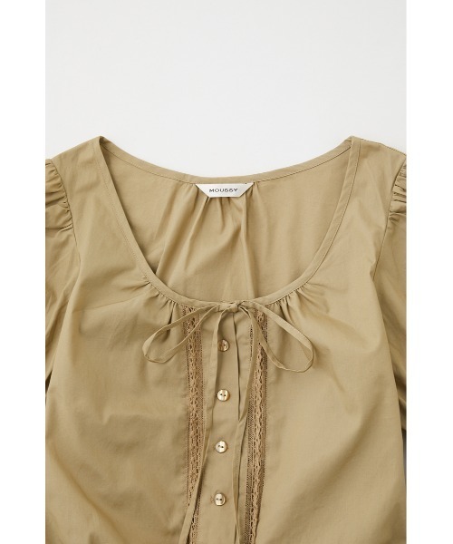 MOUSSY(マウジー)の「CROPPED ブラウス(シャツ/ブラウス・レディース・ホワイト/ブラック/ライトベージュ/レッド・FREE)」の14枚目の写真