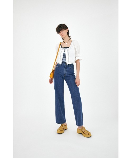 MOUSSY(マウジー)の「CROPPED ブラウス(シャツ/ブラウス・レディース・ホワイト/ブラック/ライトベージュ/レッド・FREE)」の9枚目の写真