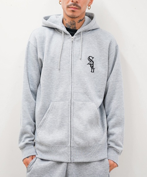 SBCY Sport（エスビーシーワイスポーツ）の「DRY ZIP PARKA-CROWD-（パーカー・メンズ・ブラック/グレー・X-LARGE/SMALL/MEDIUM/LARGE）」の2枚目の写真