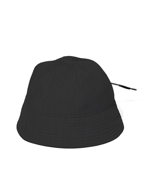 SUPERTHANKS（スーパーサンクス）の「無地＆ベーシック ソリッドバケットハット/6 PANNEL METRO HAT（ハット・メンズ・ブラック/グレー・ONE SIZE）」の2枚目の写真