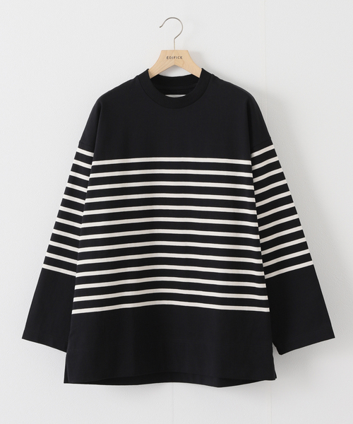 markaware(マーカウェア)の「【MARKAWARE / マーカウェア】 BOX Tee LONG SLEEVES(Tシャツ/カットソー・メンズ・アイボリー/ブラウン系その他/ブラック/ネイビー・2/3)」の2枚目の写真