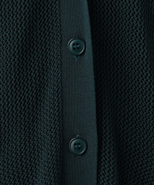 Comme　Ca　Mature（コムサマチュア）の「【ウォッシャブル】メッシュ編みＶ開きカーディガン（カーディガン/ボレロ・レディース・ブラック/グリーン/グレイッシュベージュ・FREE）」の18枚目の写真